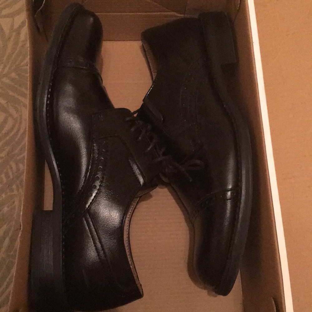 JF J. Ferrar men’s dress shoes.